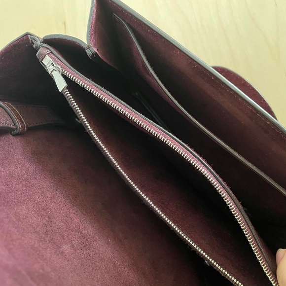 Mulberry Burgundy Silver Piercing Leather Bag - Picture 8 of 8